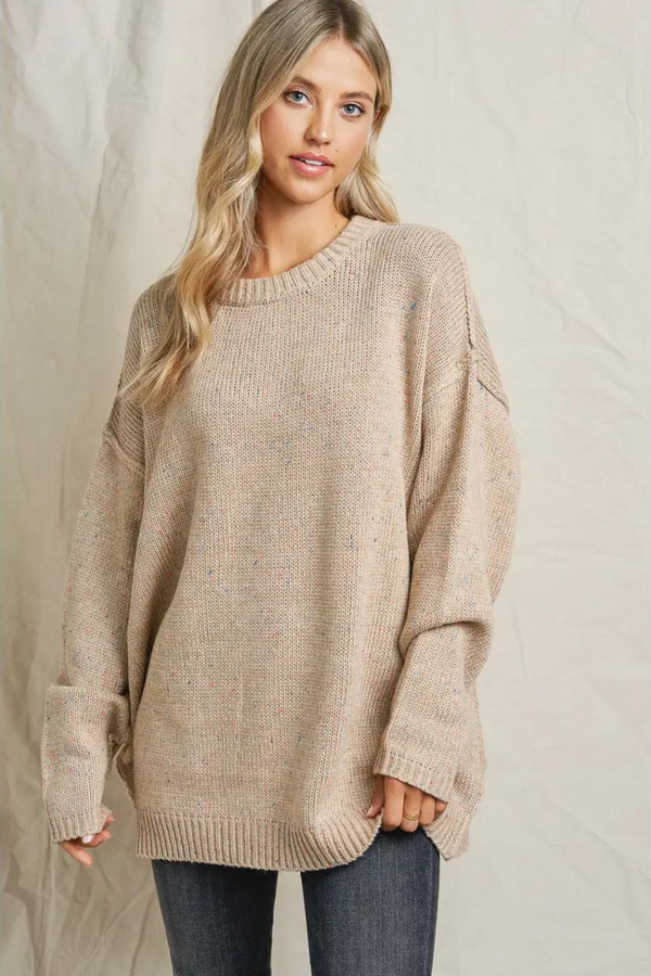 Love At First Sight Oatmeal Sweater