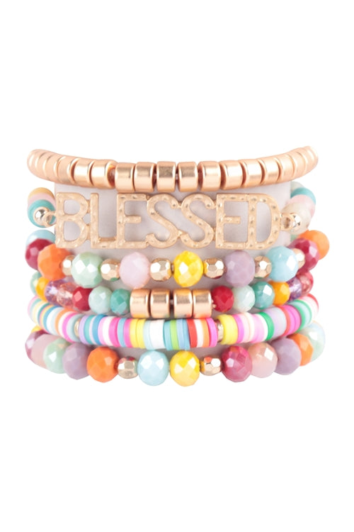 Blessed Beyond Measure Bracelet - Multi Colored